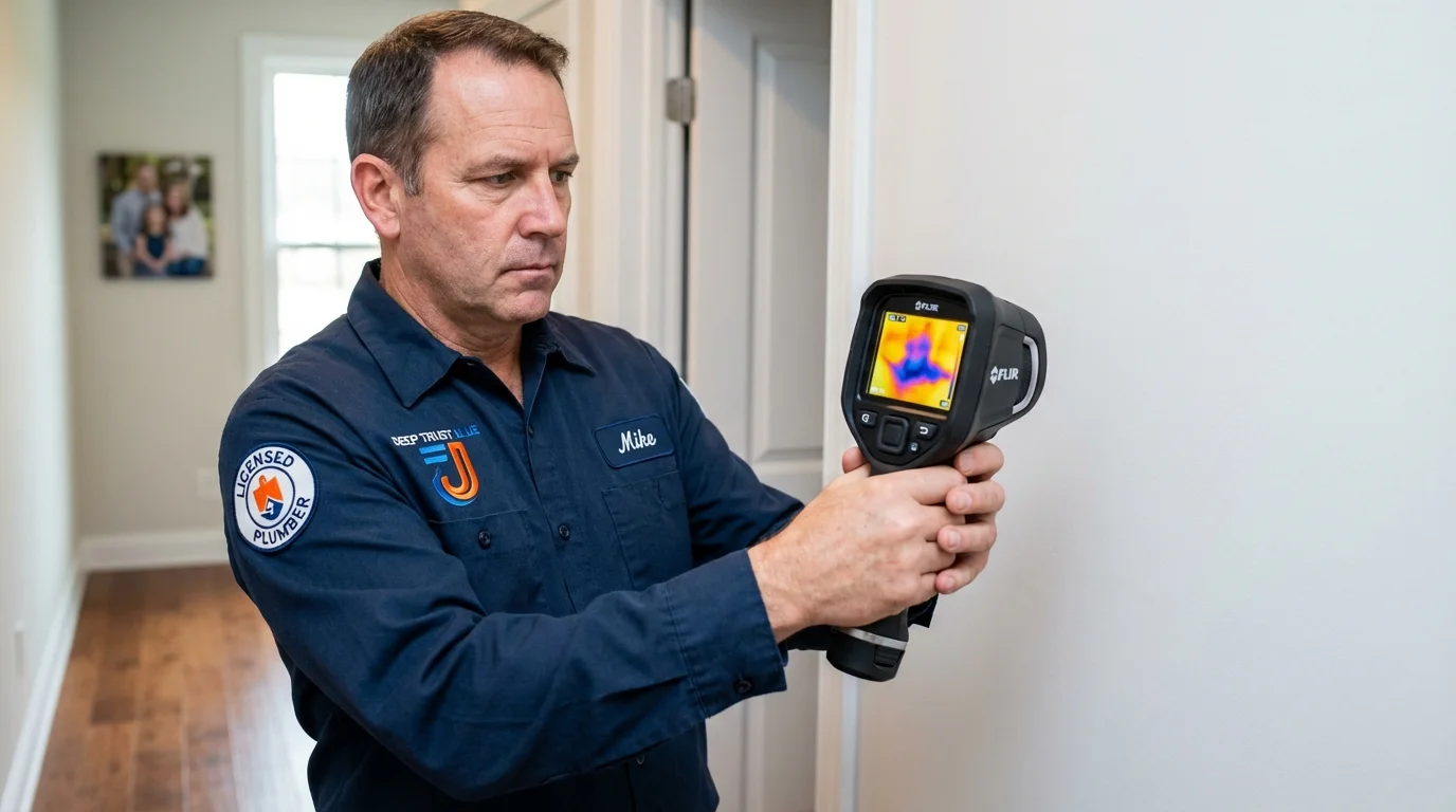 Thermal imaging leak detection by Johns Plumbing LLC in Veneta
